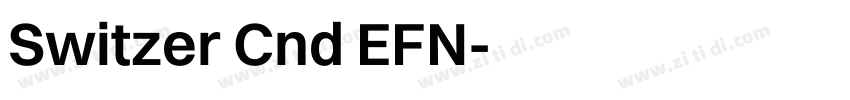 Switzer Cnd EFN字体转换